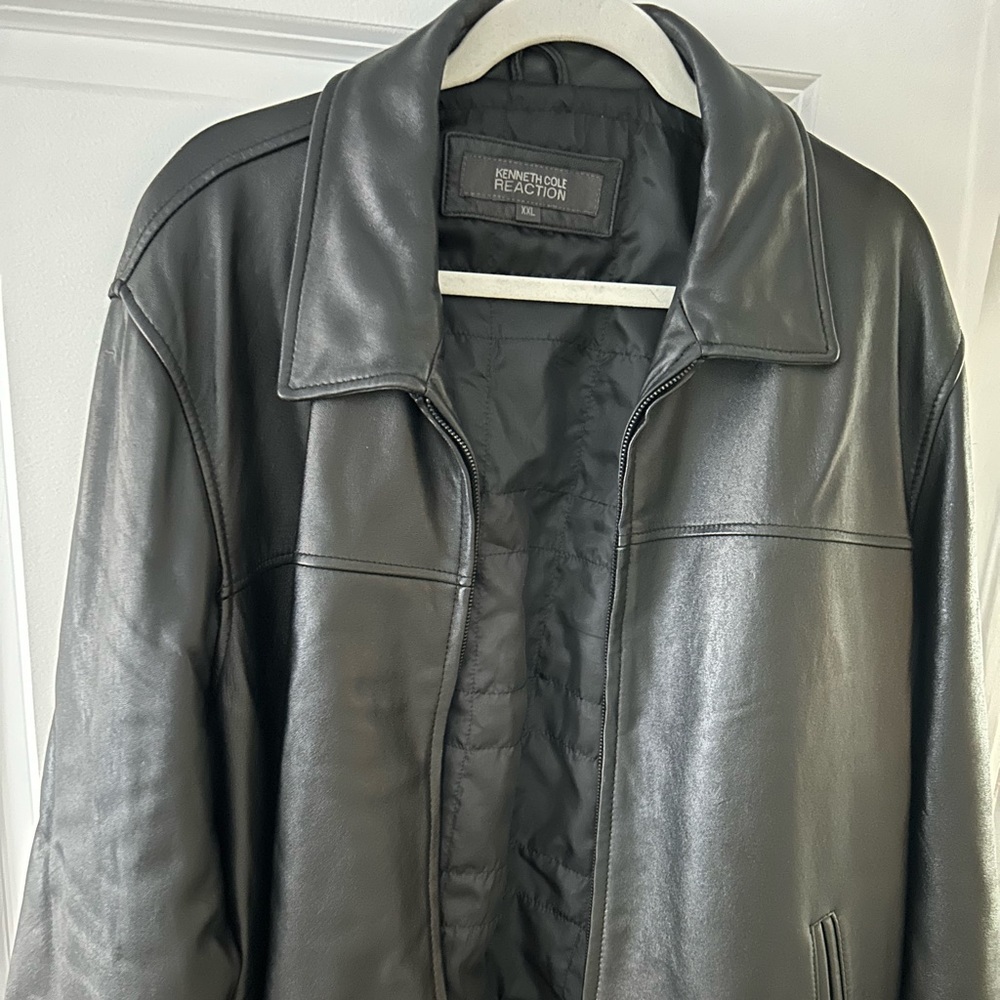 Men’s Kenneth Cole Reaction Leather Jacket Size Medium